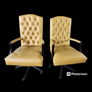 Golden Auto Designs Diamond Button Office Chair 01